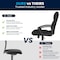 Flash Furniture Leather Task Chair, Black CH-197220X000-BK-GG - alternate 7